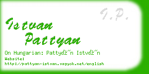 istvan pattyan business card